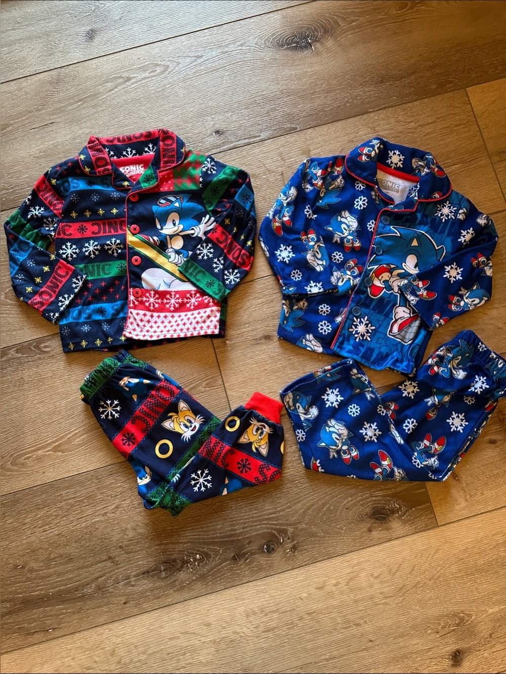 Sonic the Hedgehog Christmas Toddler Boys Two Piece Pajama Set 2T 🦔